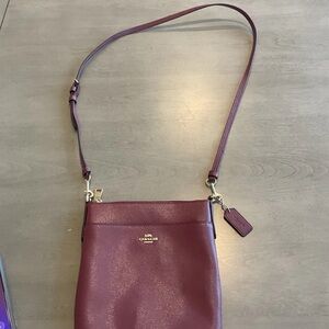 Coach Crossbody Bag in Burgundy Plum